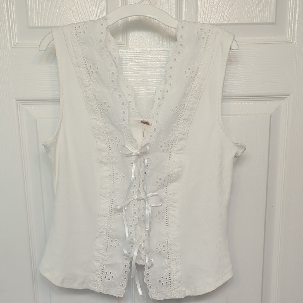 Free People Gesibelle Top White Medium